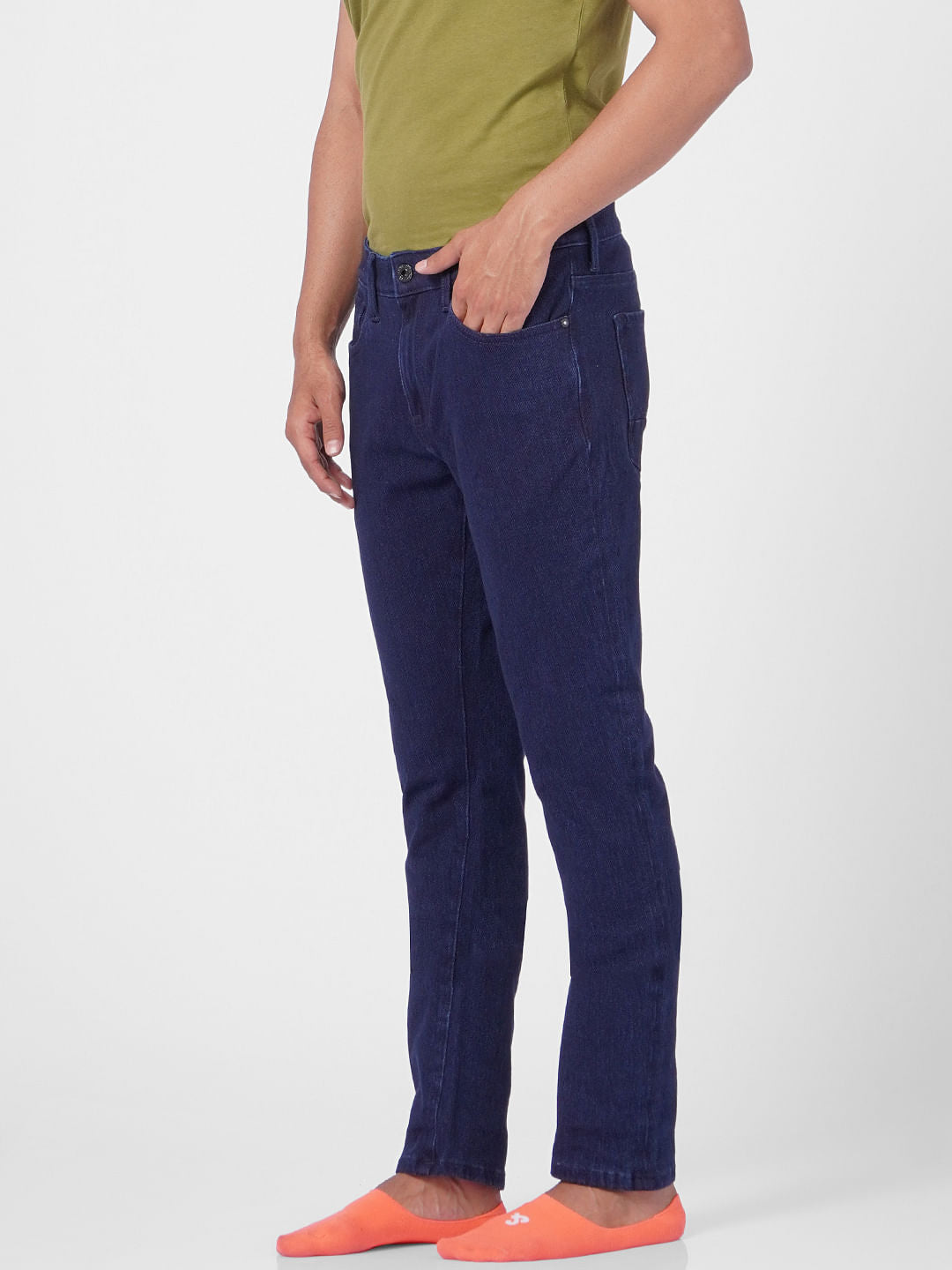 Dark Blue Low Rise Ben Skinny Jeans