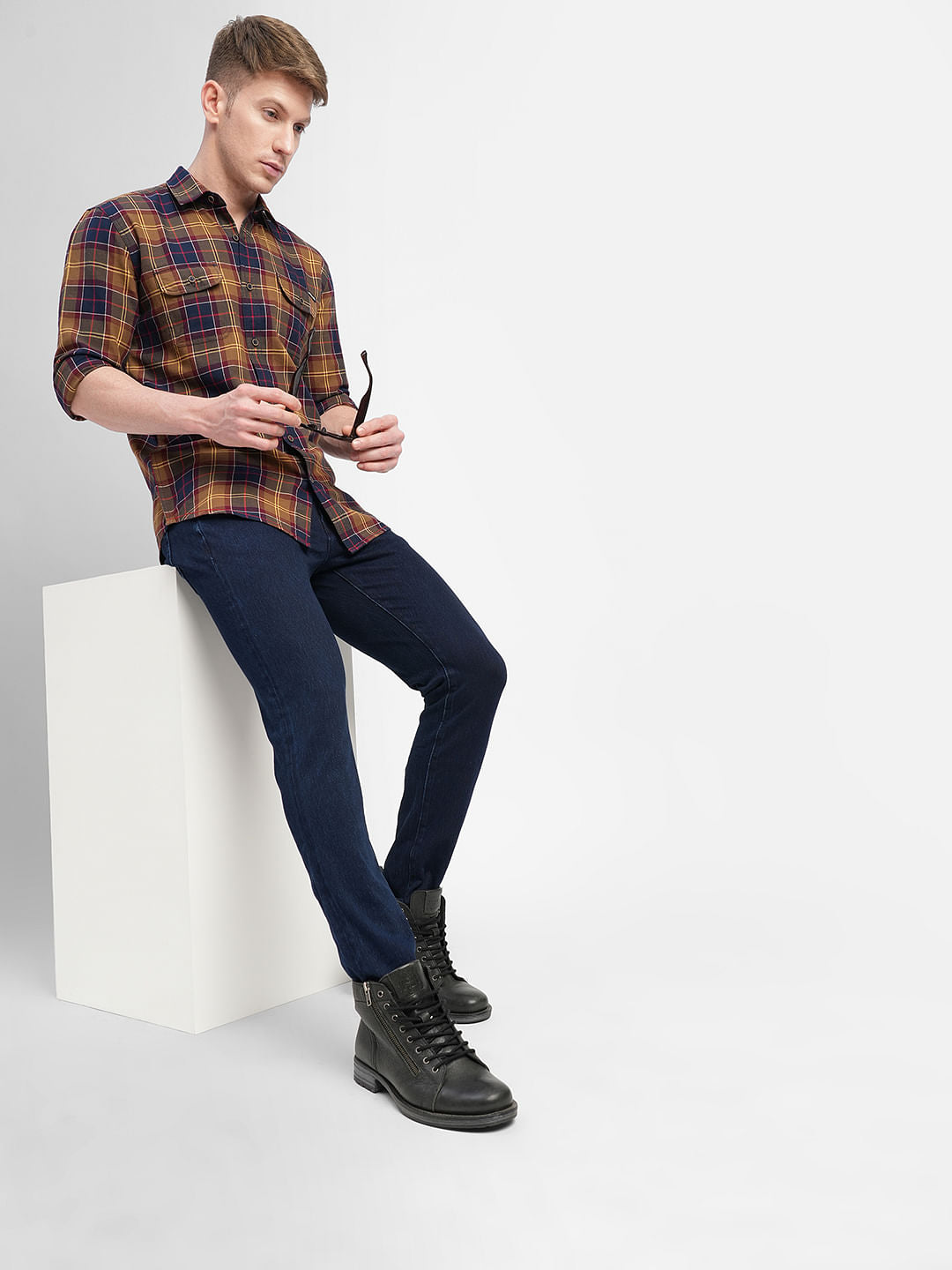 Dark Blue Low Rise Ben Skinny Jeans