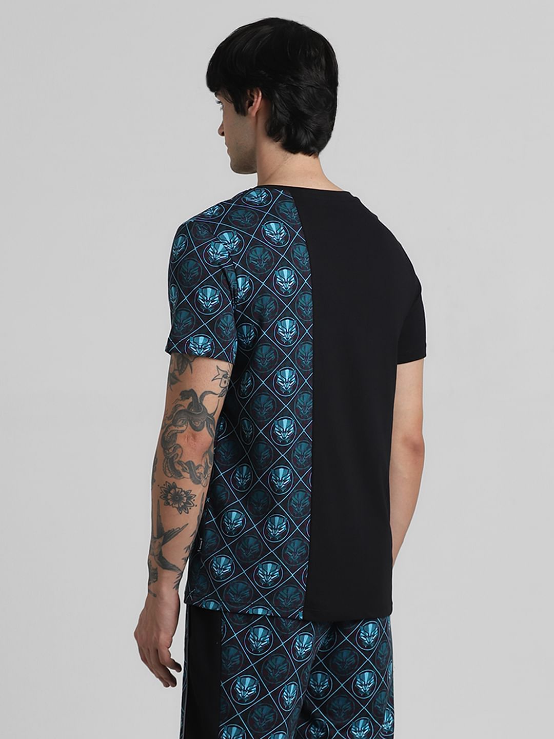 Jack&Jones X Black Panther Blue Printed Co-ord T-shirt