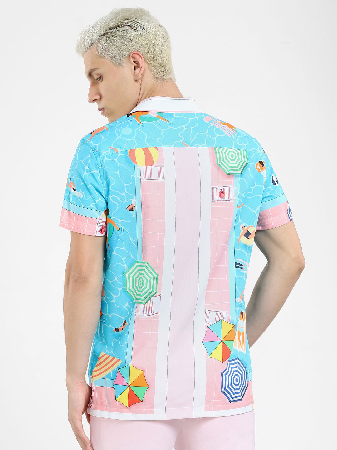 Pink Pool Party Print Shirt