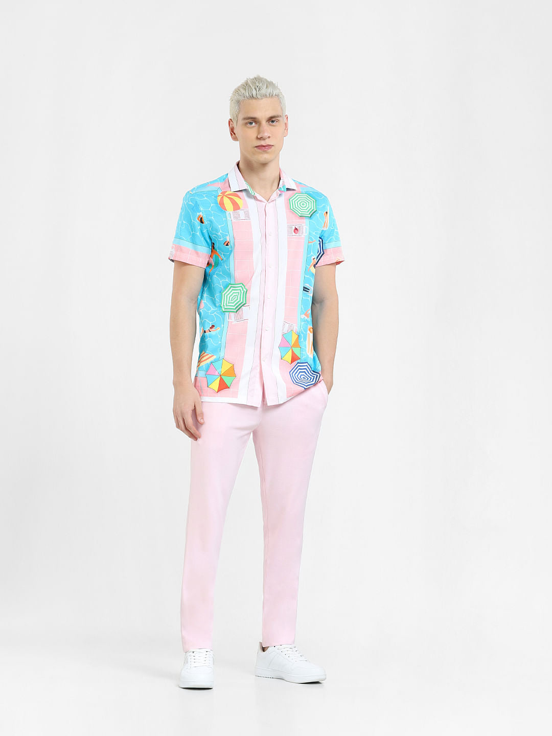 Pink Pool Party Print Shirt