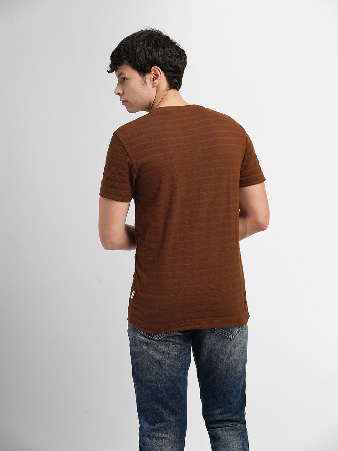 Brown Crew Neck T-shirt