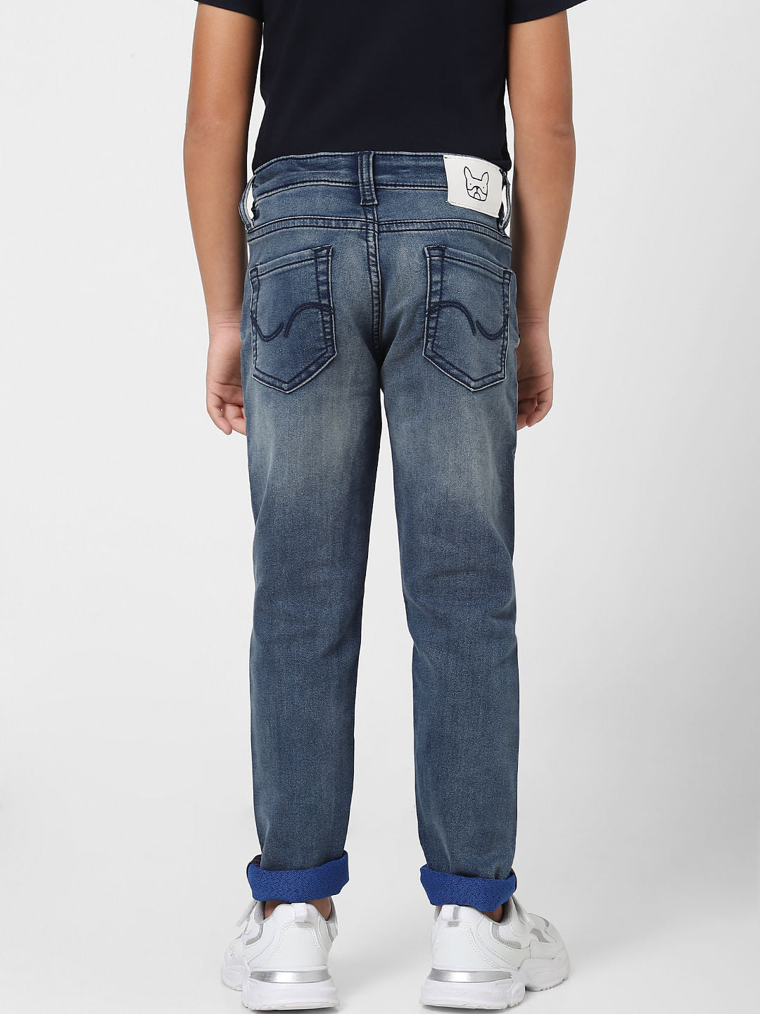 Boys Blue Mid Rise Glenn Slim Fit Jeans
