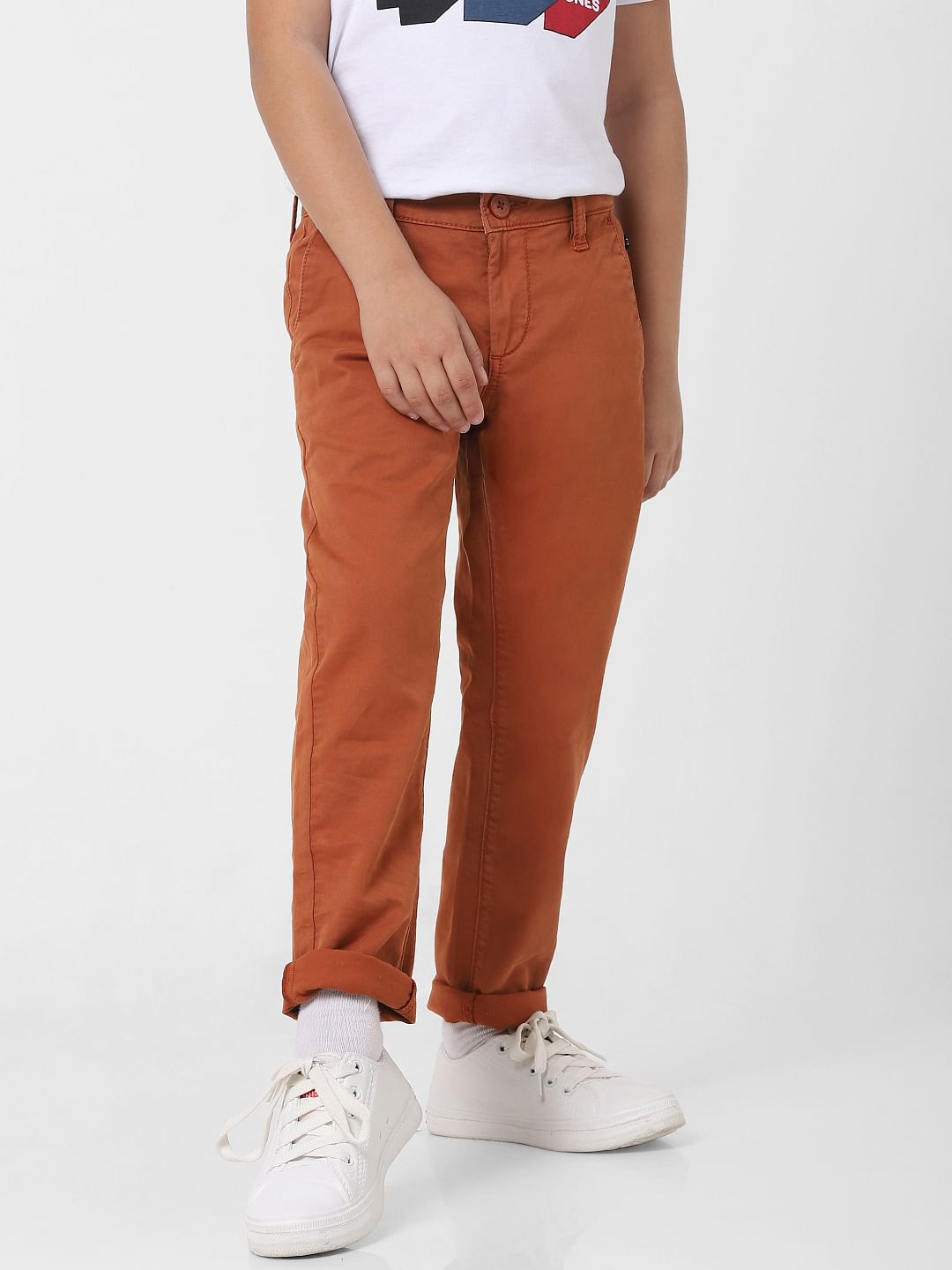 Boys Red Chinos