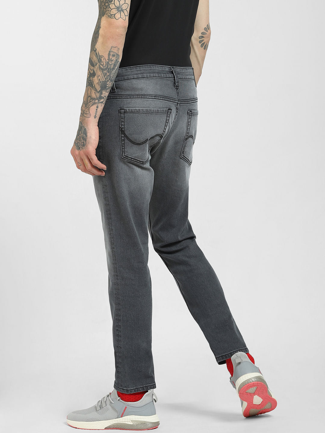 Grey Low Rise Ben Skinny Jeans