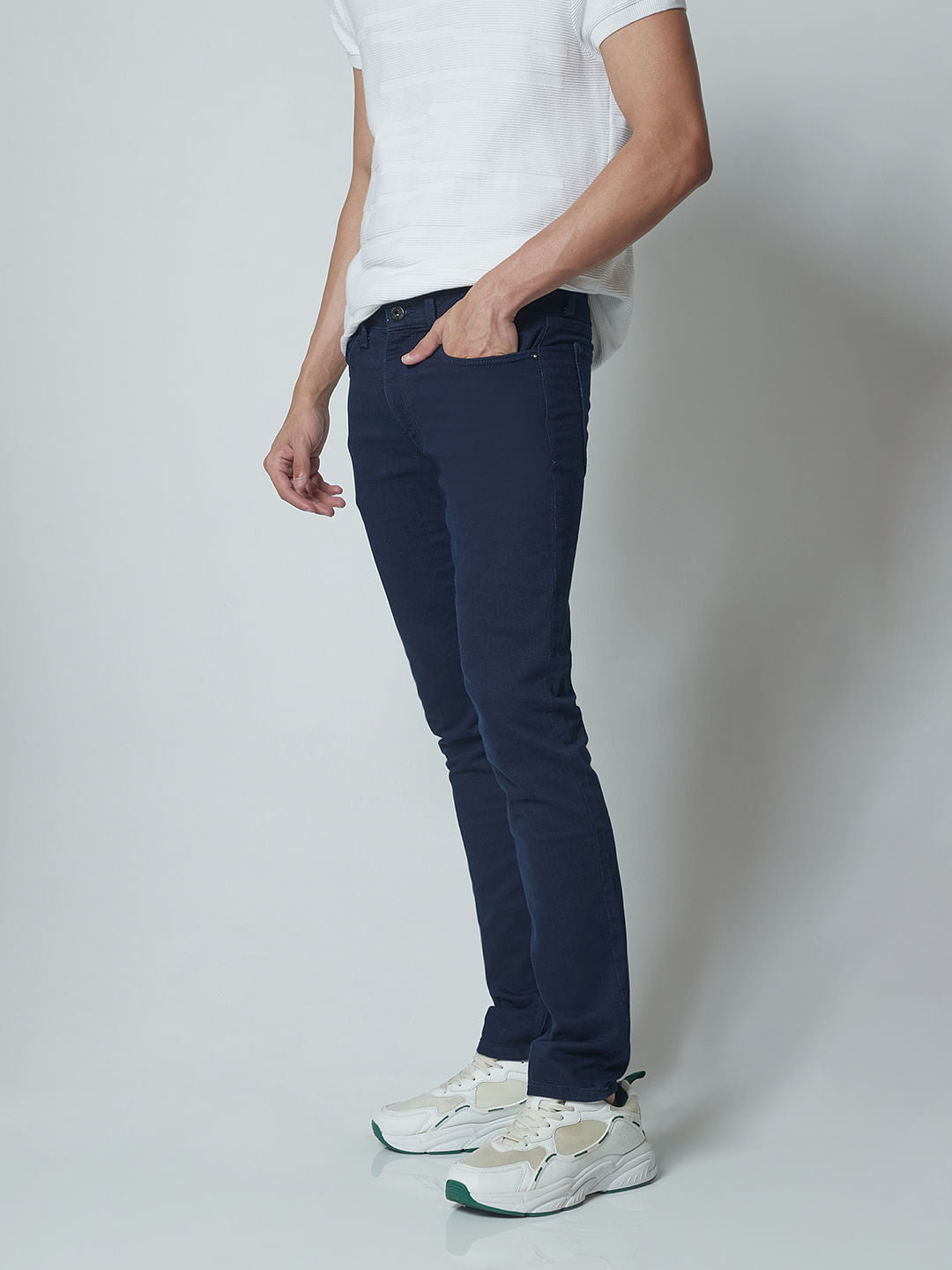 Blue Low Rise Slim Jeans