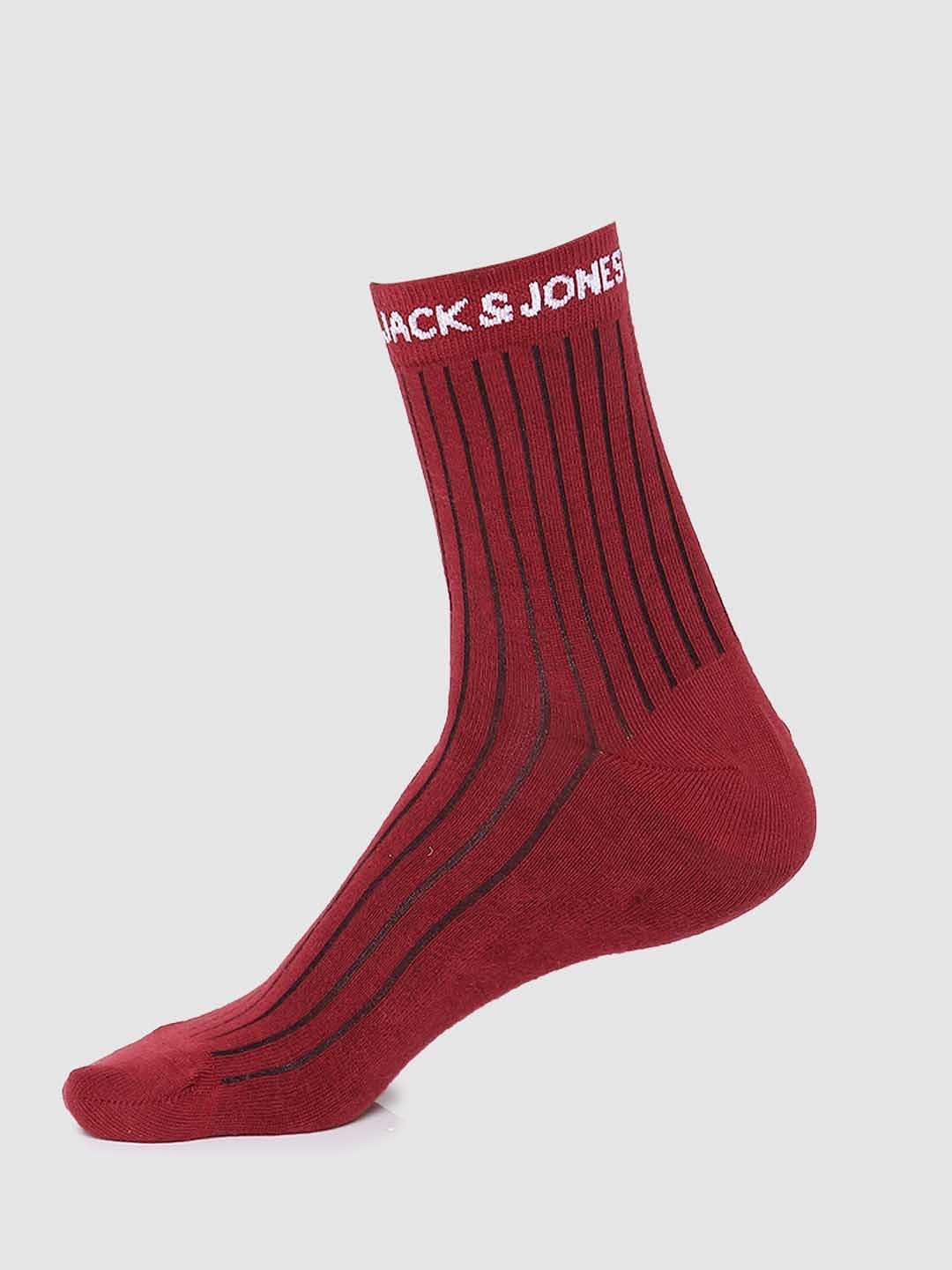 Pack of 3 Stripe Mid Length Socks - Multi-coloured
