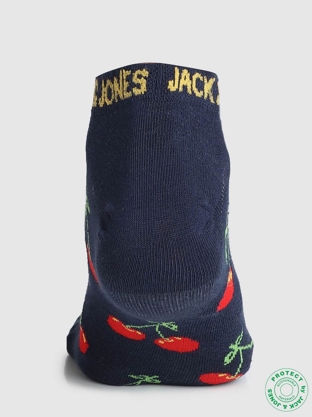 Pack of 2 Fruit Printed Socks - Blue & Pink
