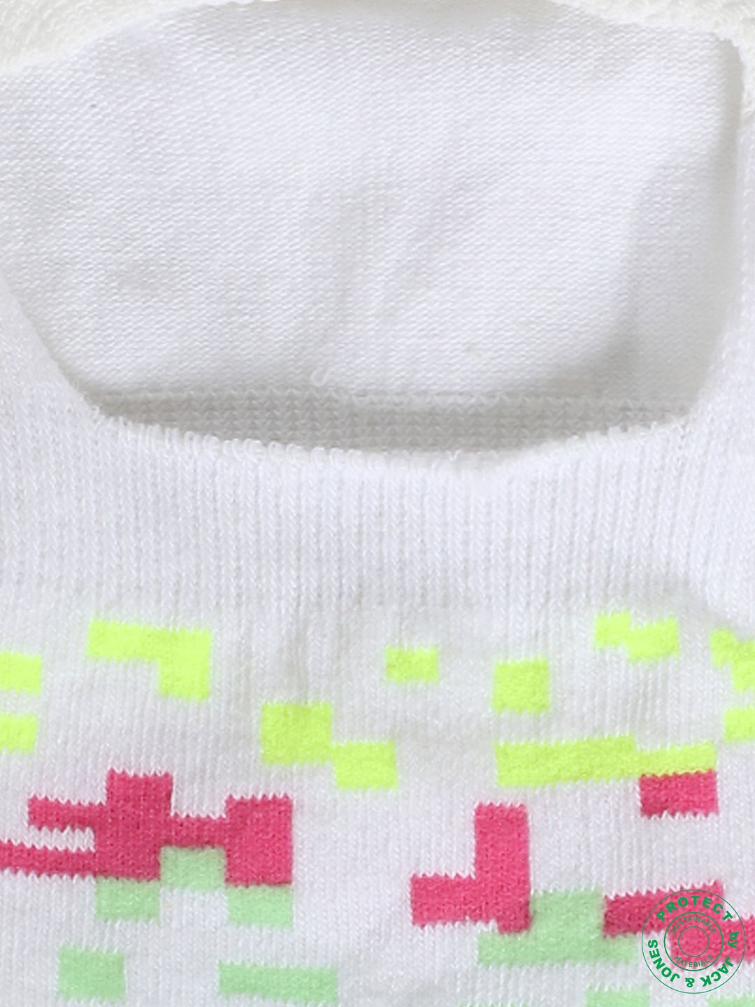 White Printed Footies