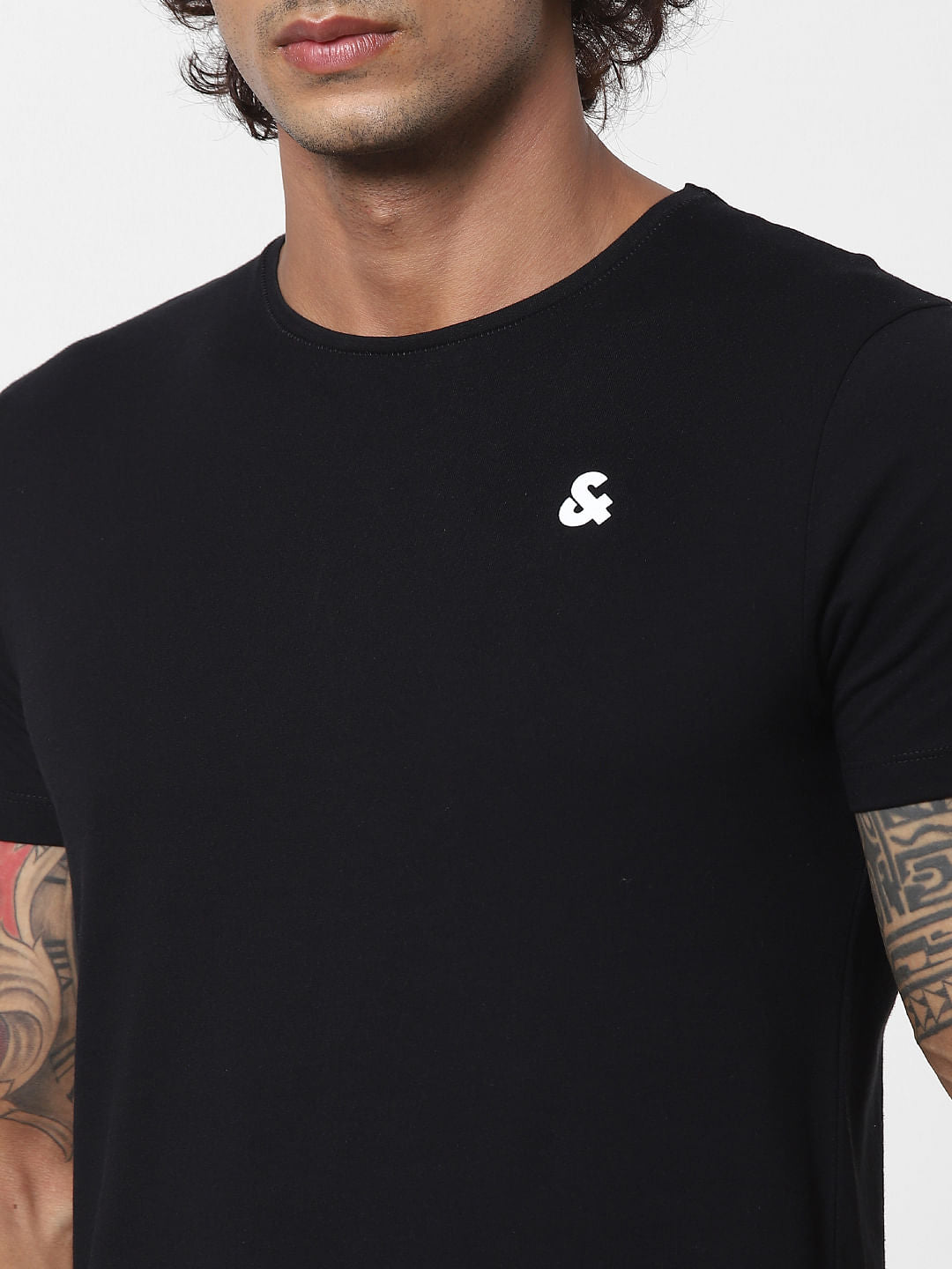 Pink & Black Crew Neck Tshirts - Pack of 2