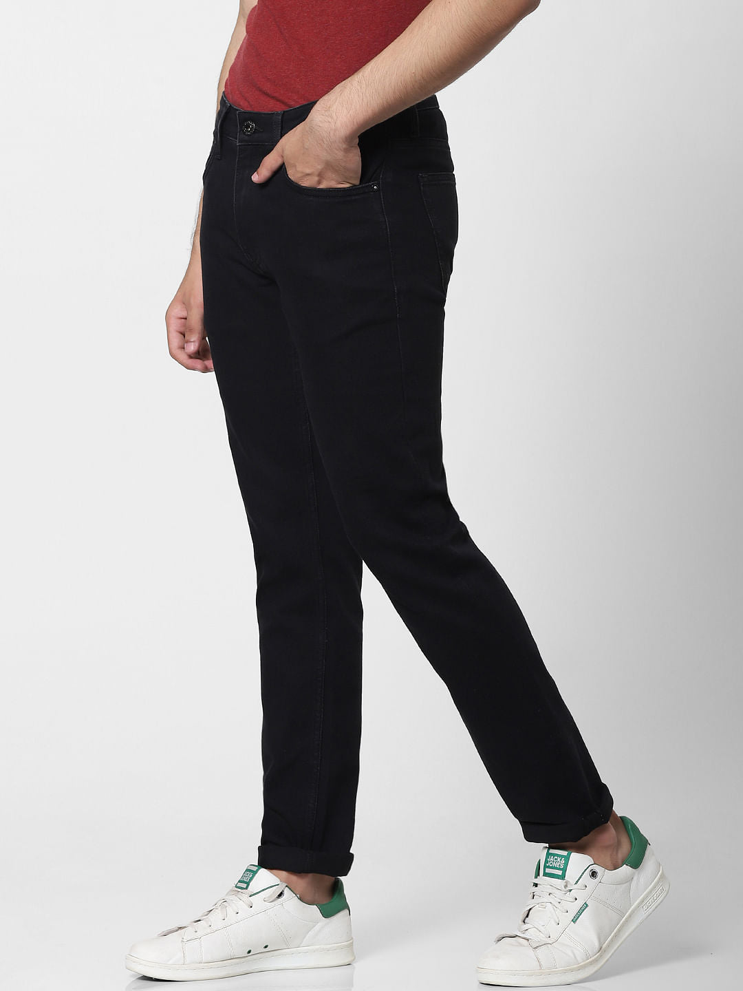 Black Low Rise Ben Skinny Fit Jeans
