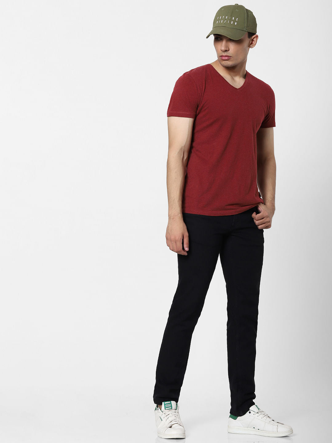 Black Low Rise Ben Skinny Fit Jeans