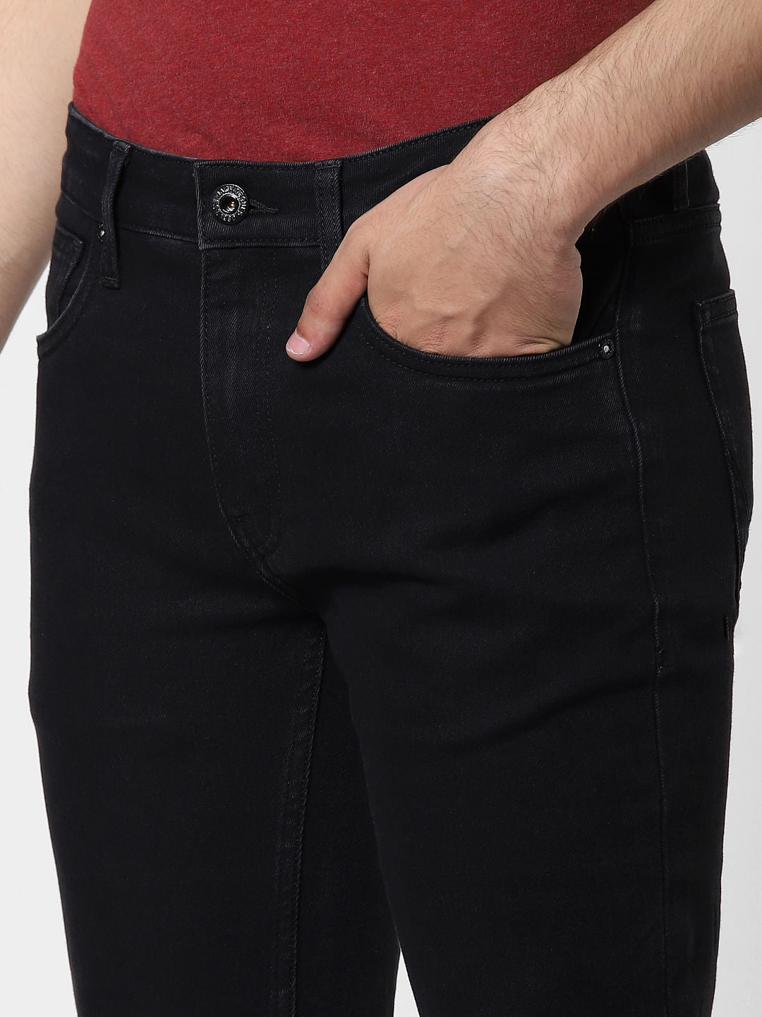 Black Low Rise Ben Skinny Fit Jeans
