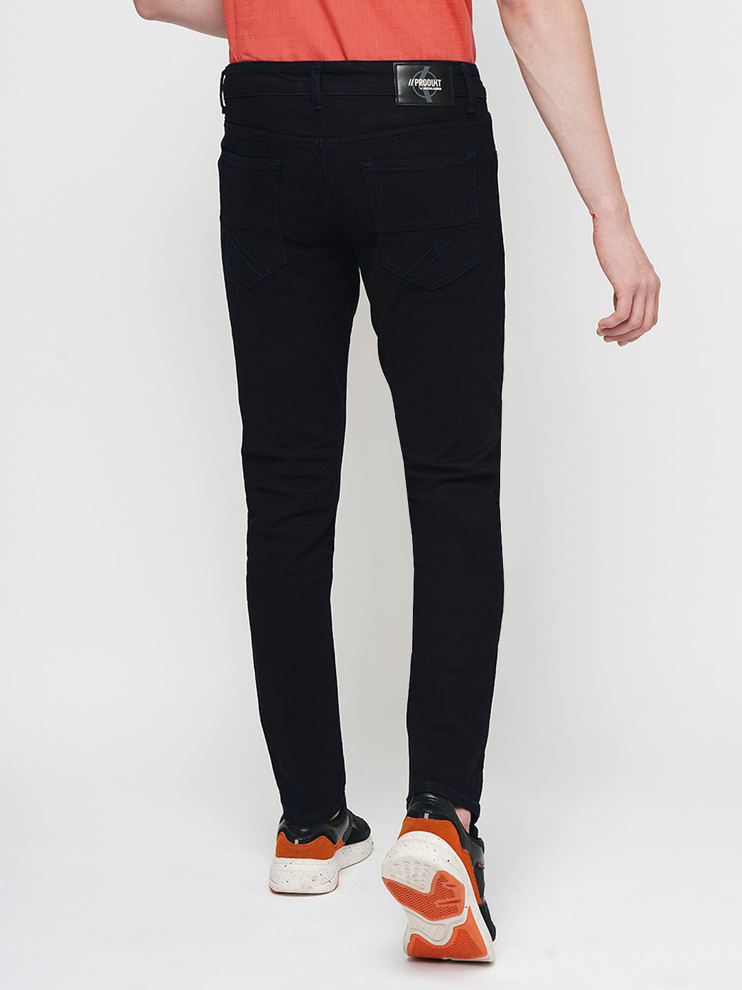 PRODUKT by JACK&JONES Dark Blue Mid Rise Slim Fit Jeans