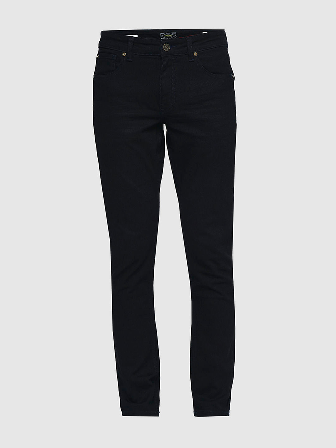PRODUKT by JACK&JONES Dark Blue Mid Rise Slim Fit Jeans