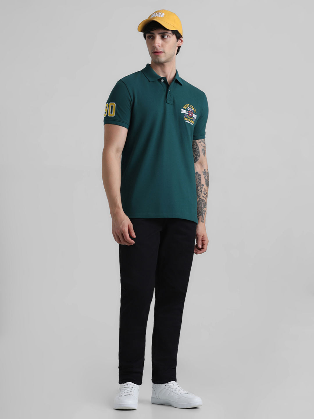 Black Low Rise Glenn Slim Fit Jeans