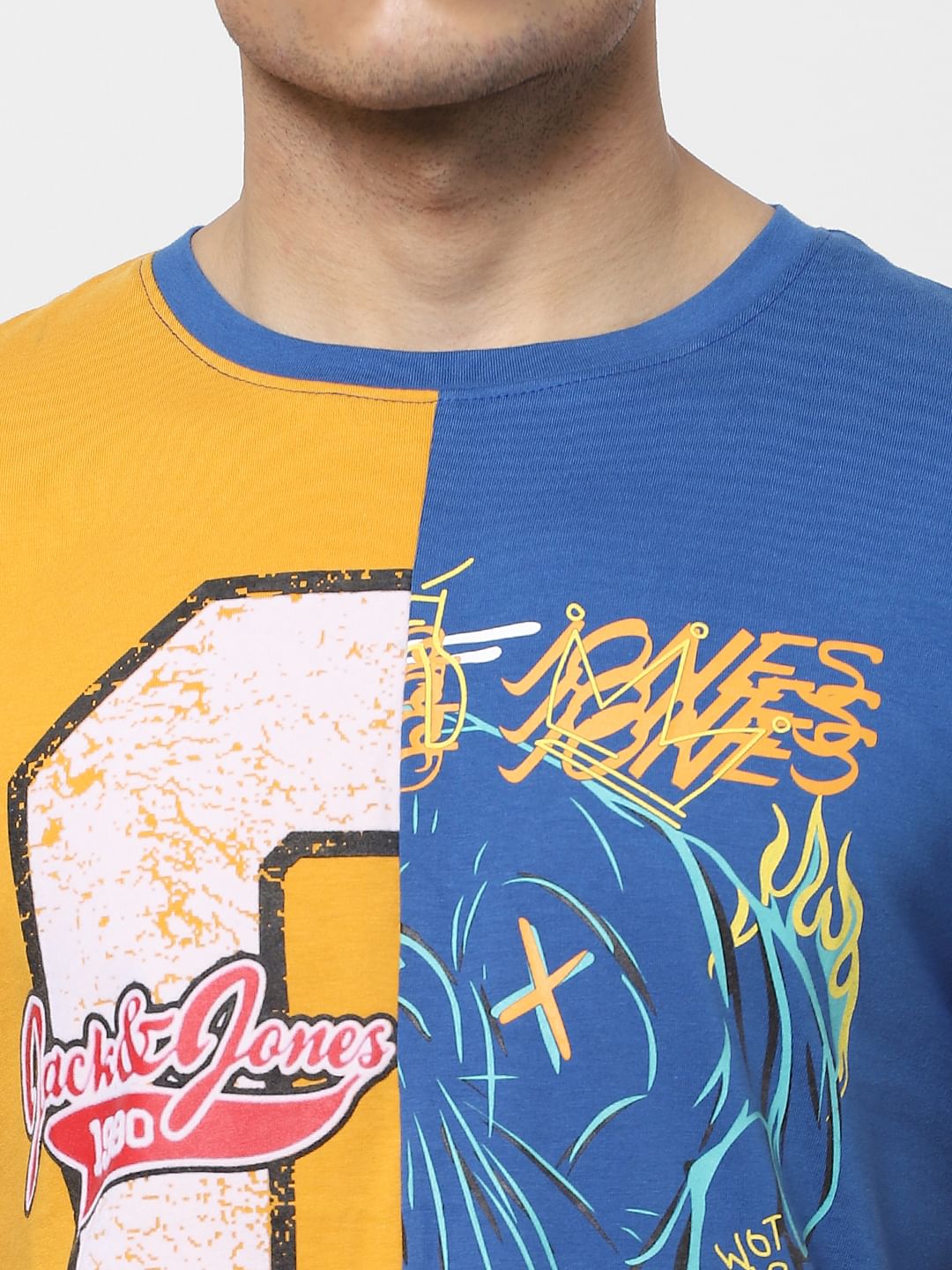 Yellow Graphic Print T-shirt