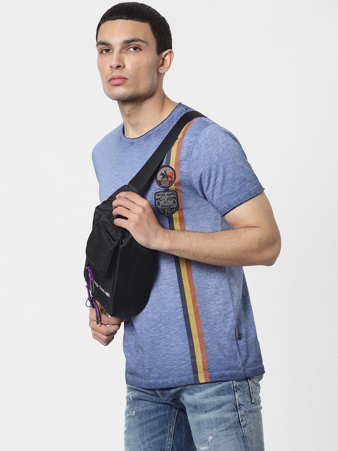 Blue Washed Crew Neck T-shirt