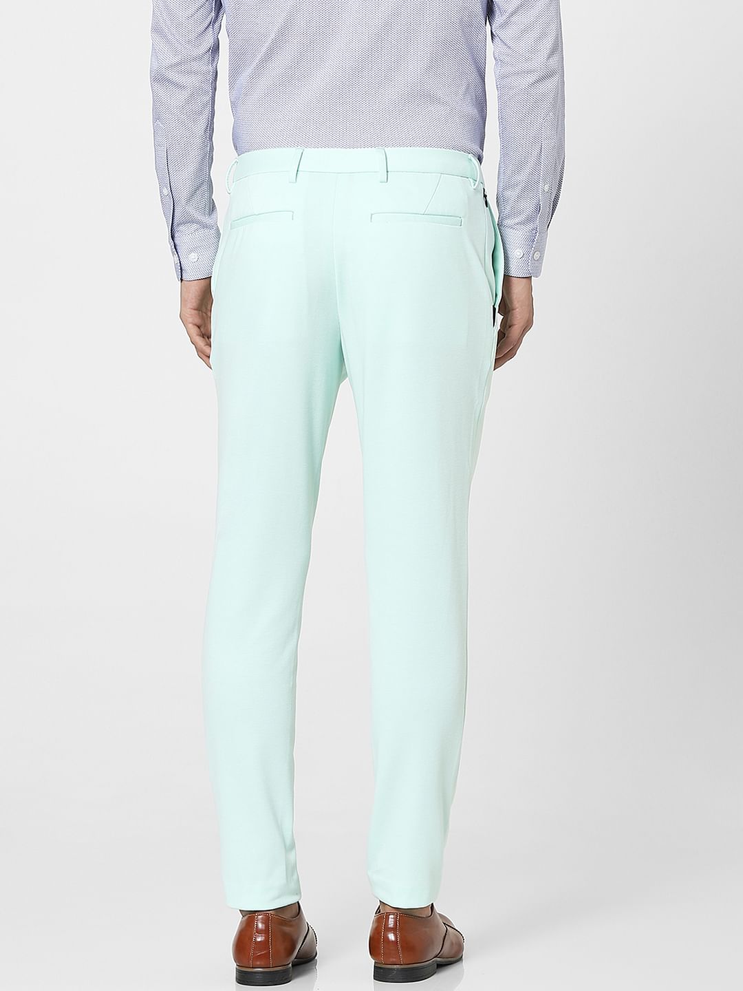 Green Tailored Suit Trousers