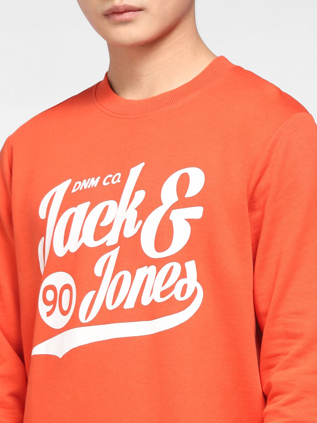 Red Logo Print Sweatshirt