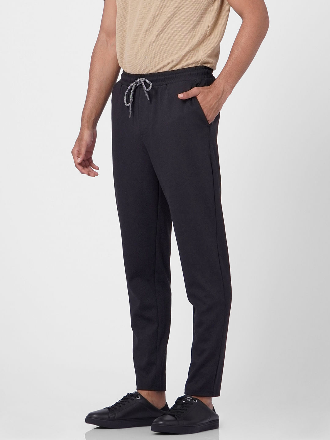 Black Mid Rise Pants