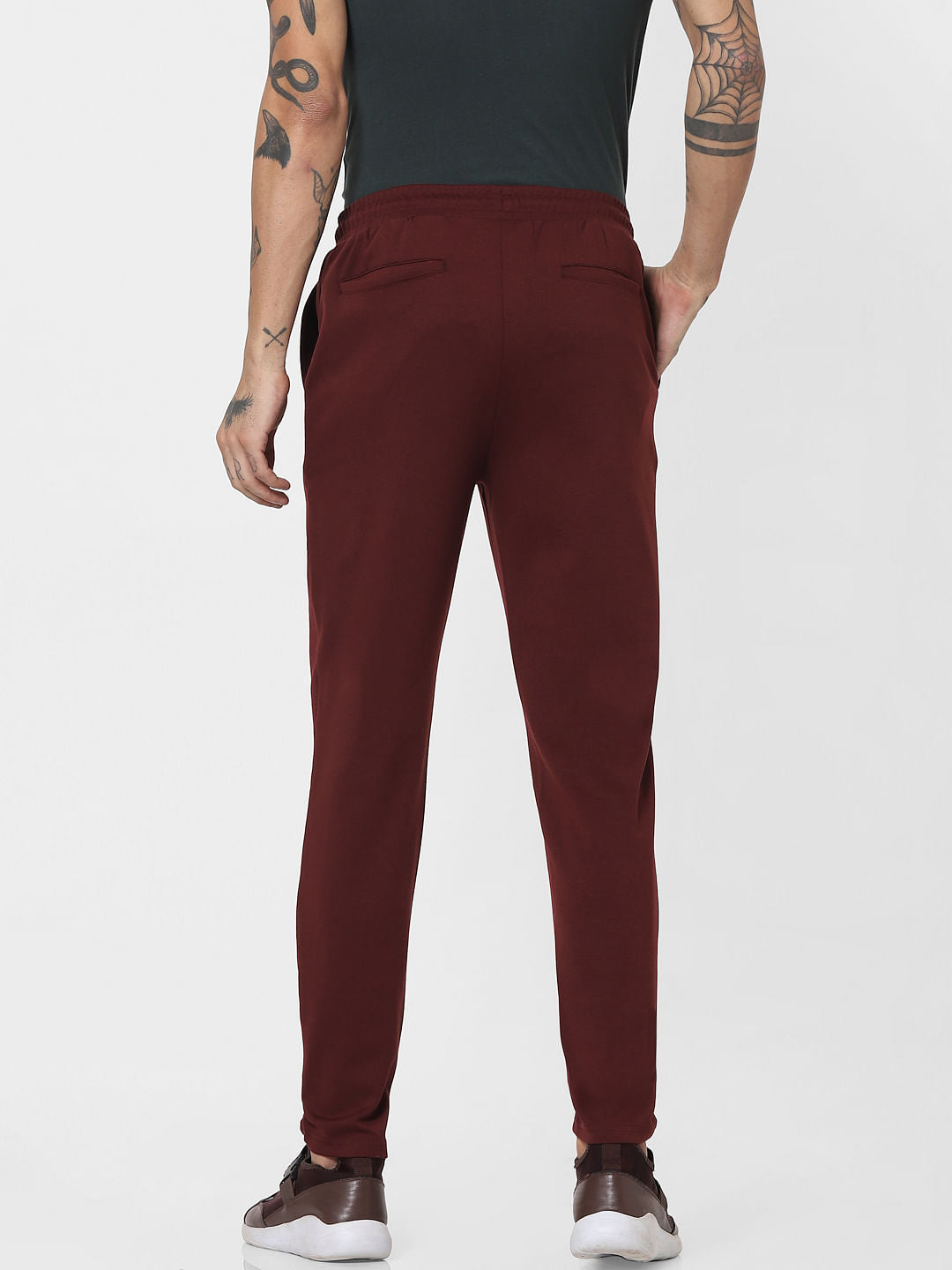 Red Mid Rise Sweatpants