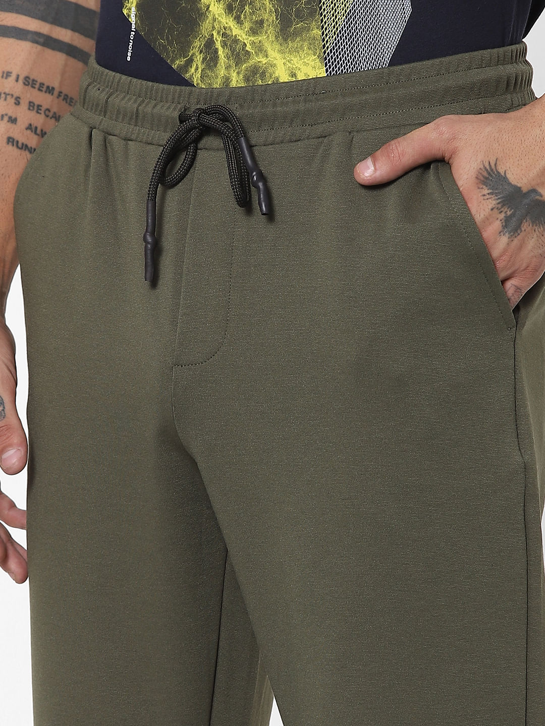 Olive Green Mid Rise Sweatpants