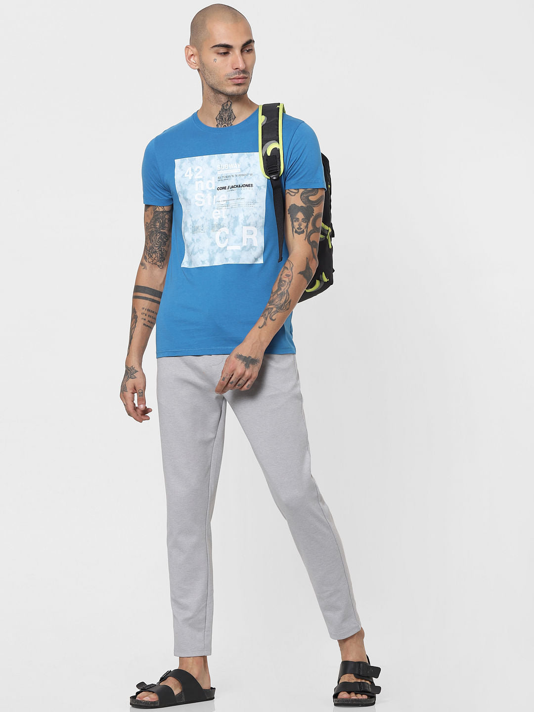 Light Grey Mid Rise Sweatpants