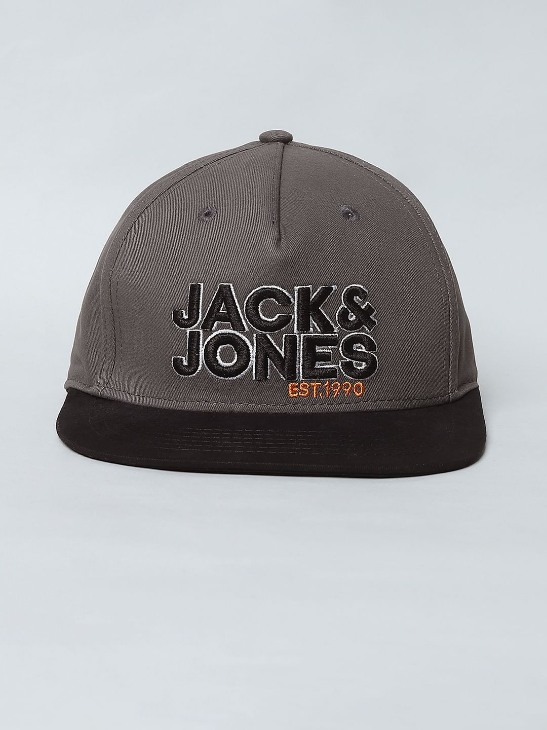 Boys Grey Logo Print Baseball Cap