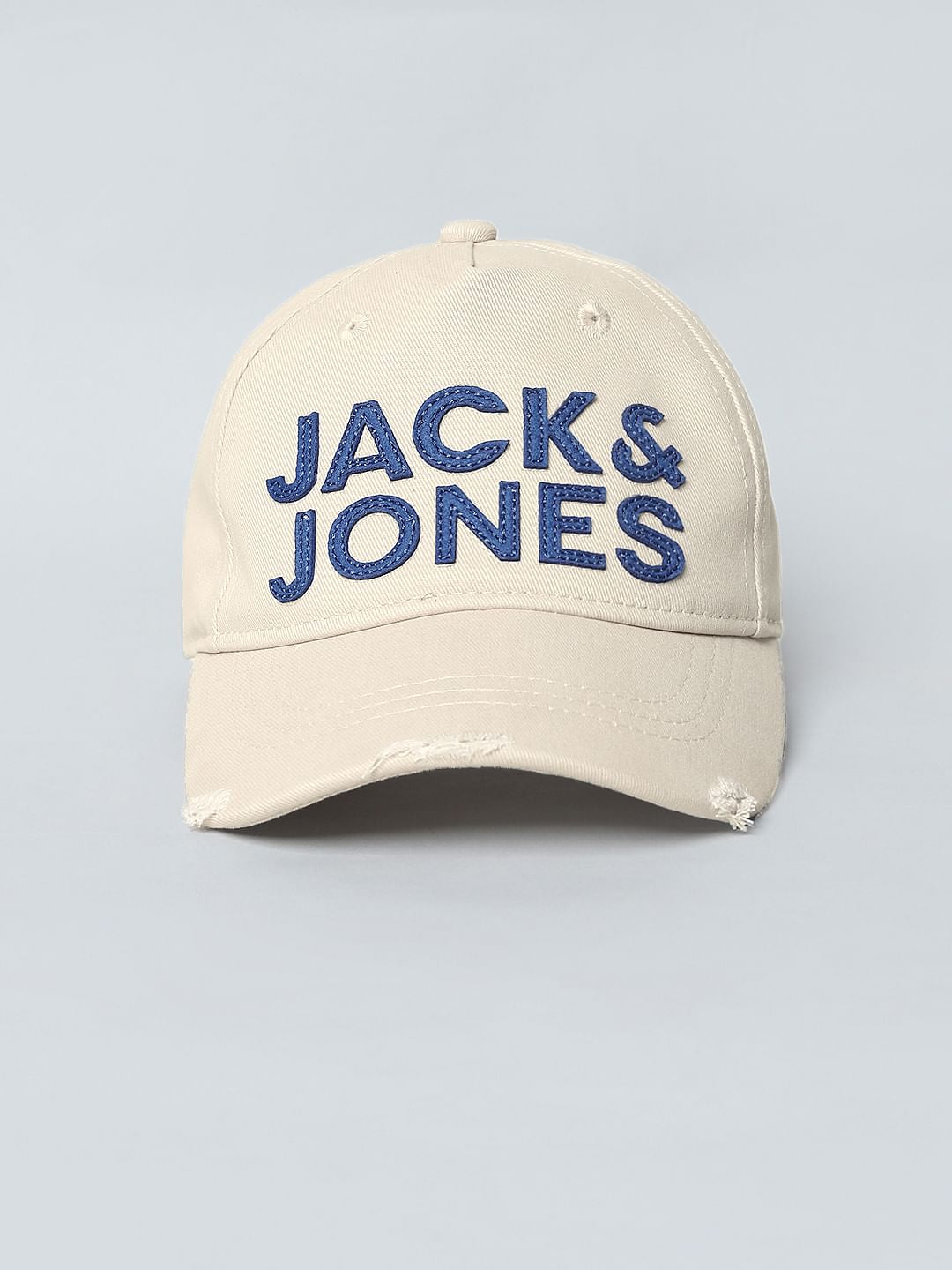 Boys Biege Logo Print Baseball Cap