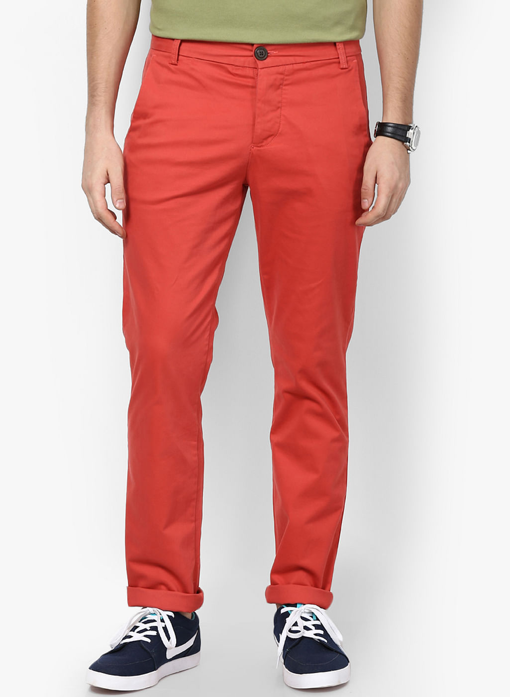 Solid Casual Trouser