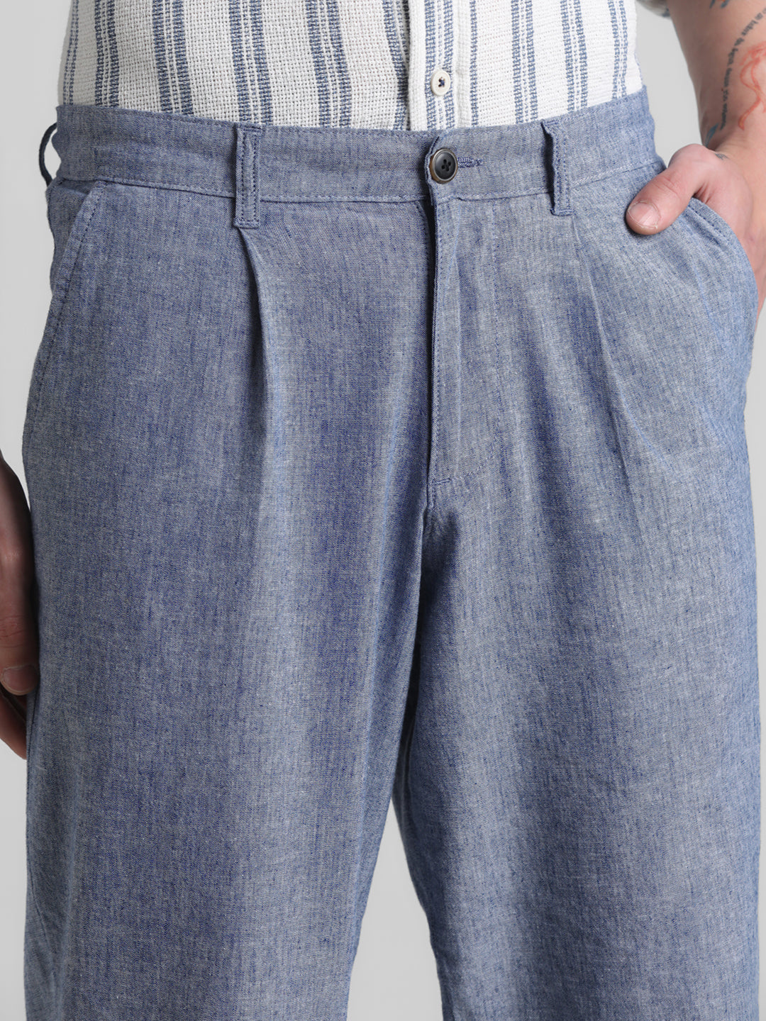 Jack & Jones Blue Regular fit Stretch Pants