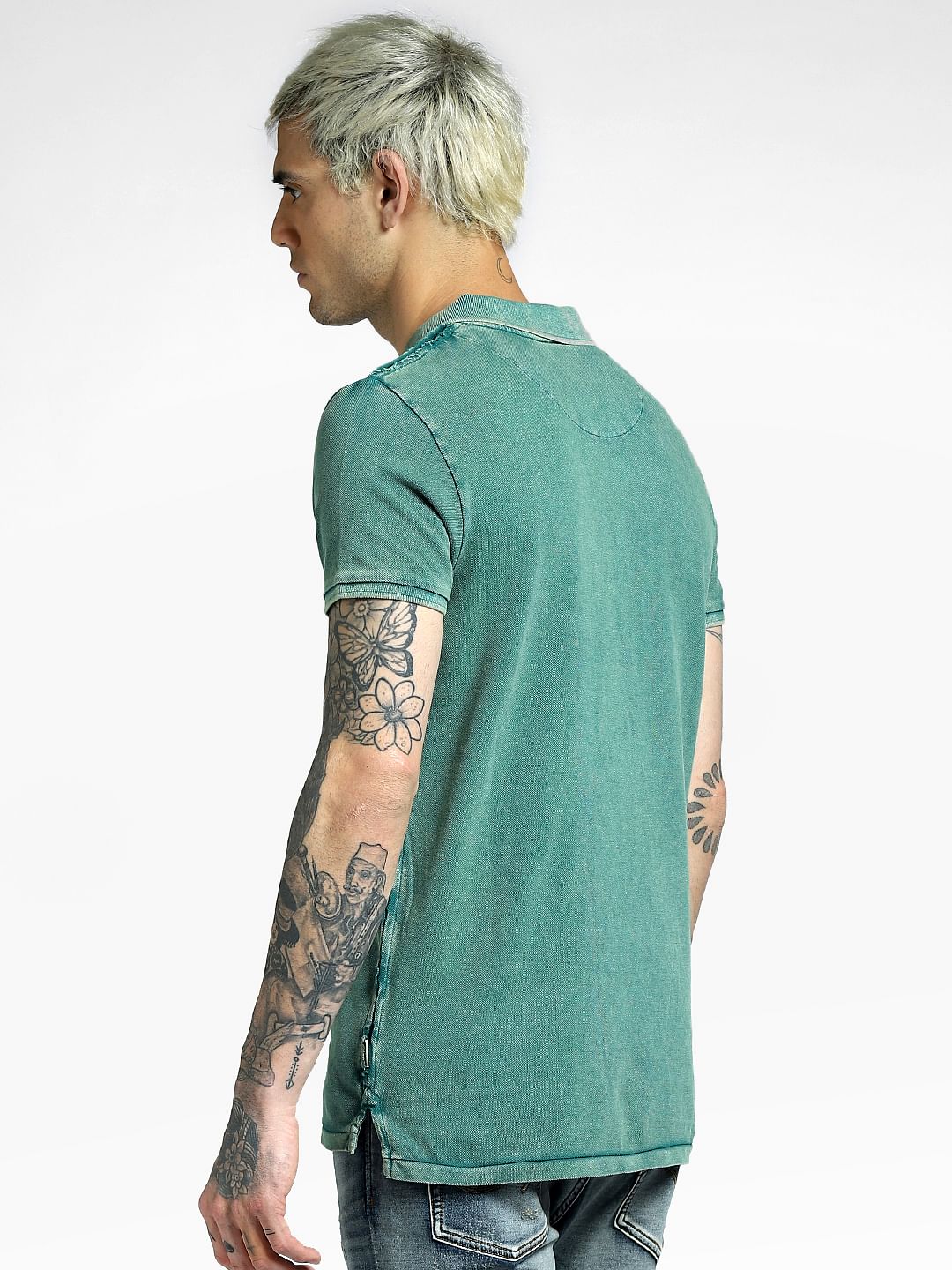 Green Polo Neck T-shirt