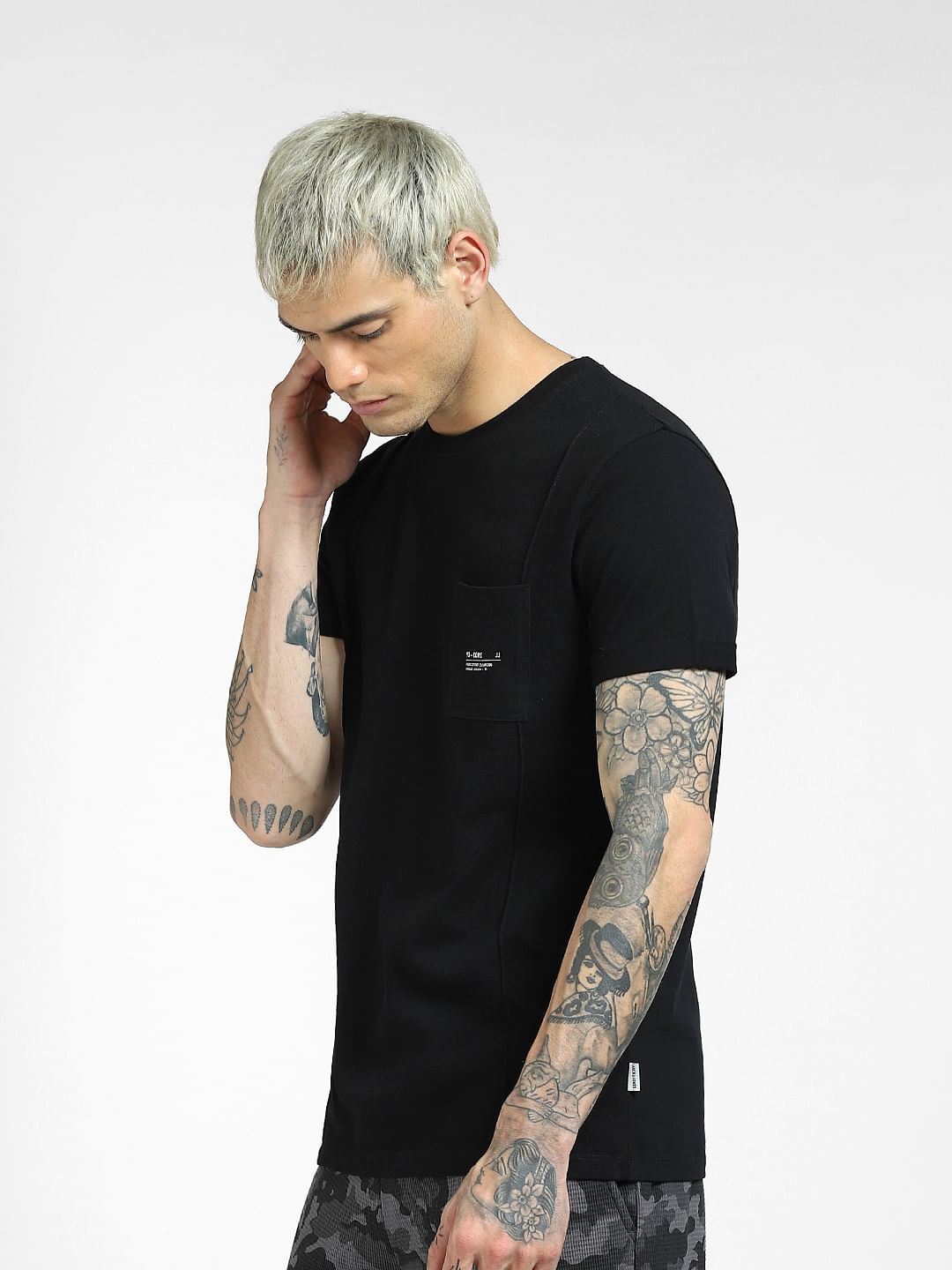 Black Crew Neck T-shirt