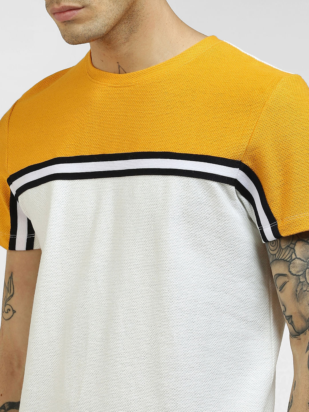 Colourblocked Knit T-shirt