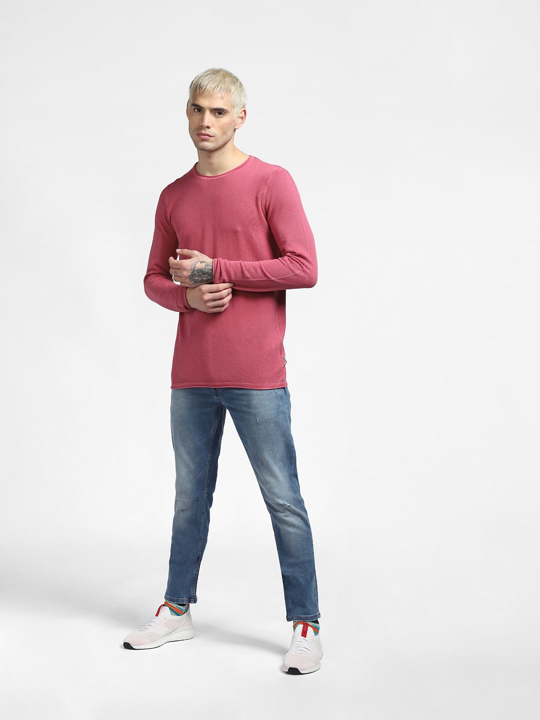 Pink Knit Pullover