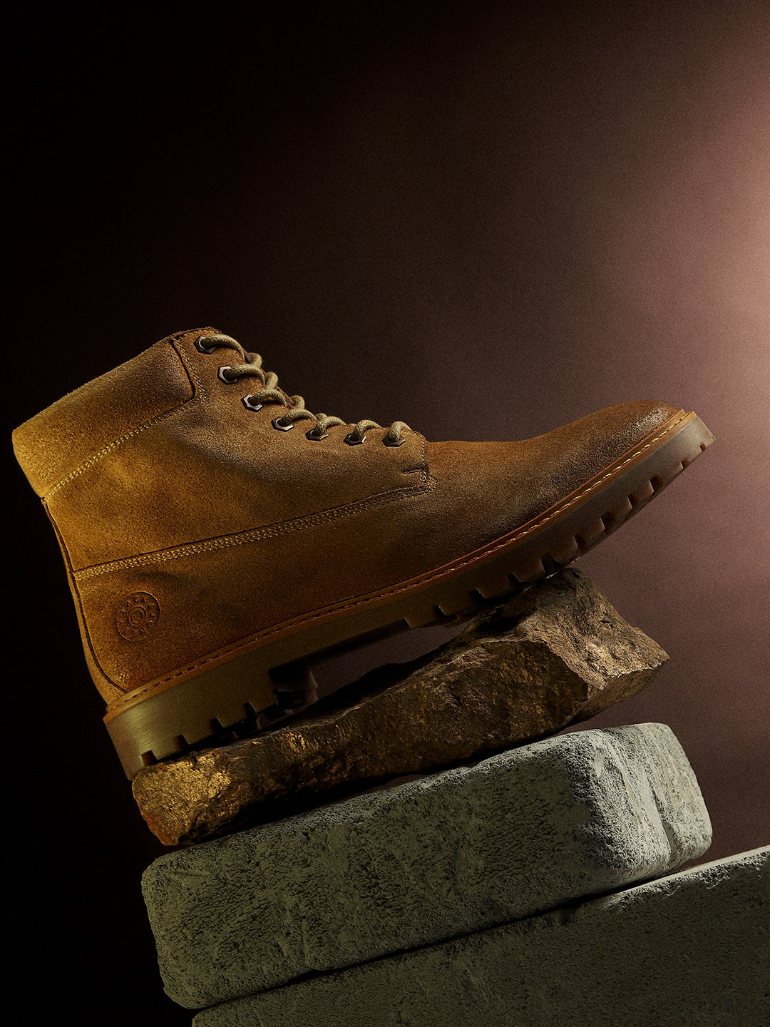 Brown Leather High Heel Boots