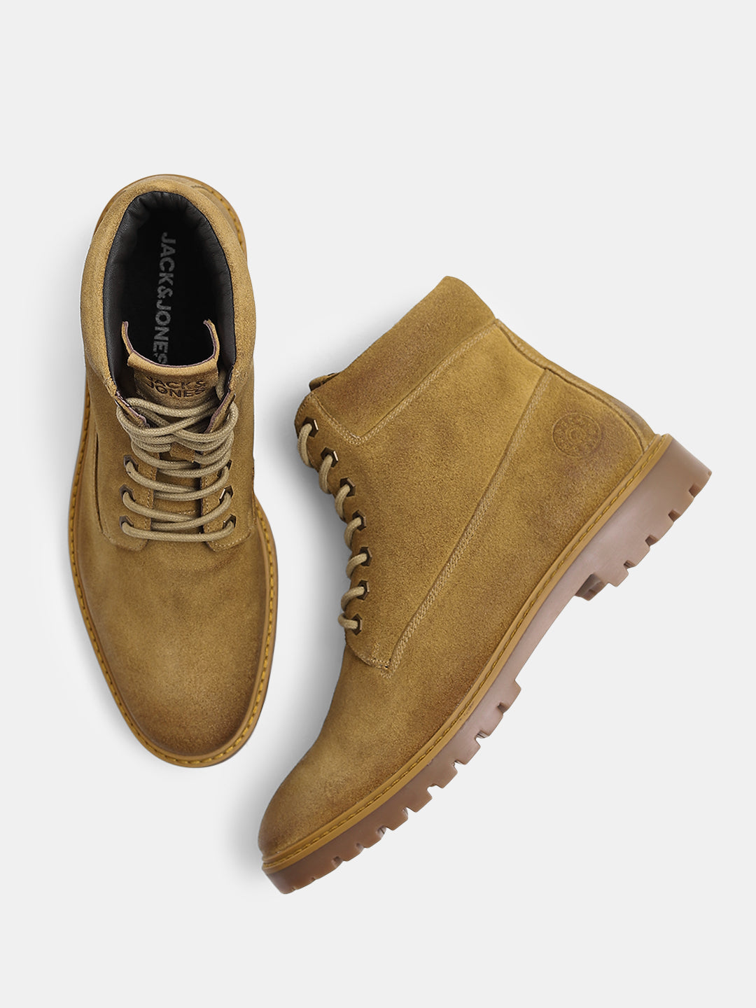 Brown Leather High Heel Boots