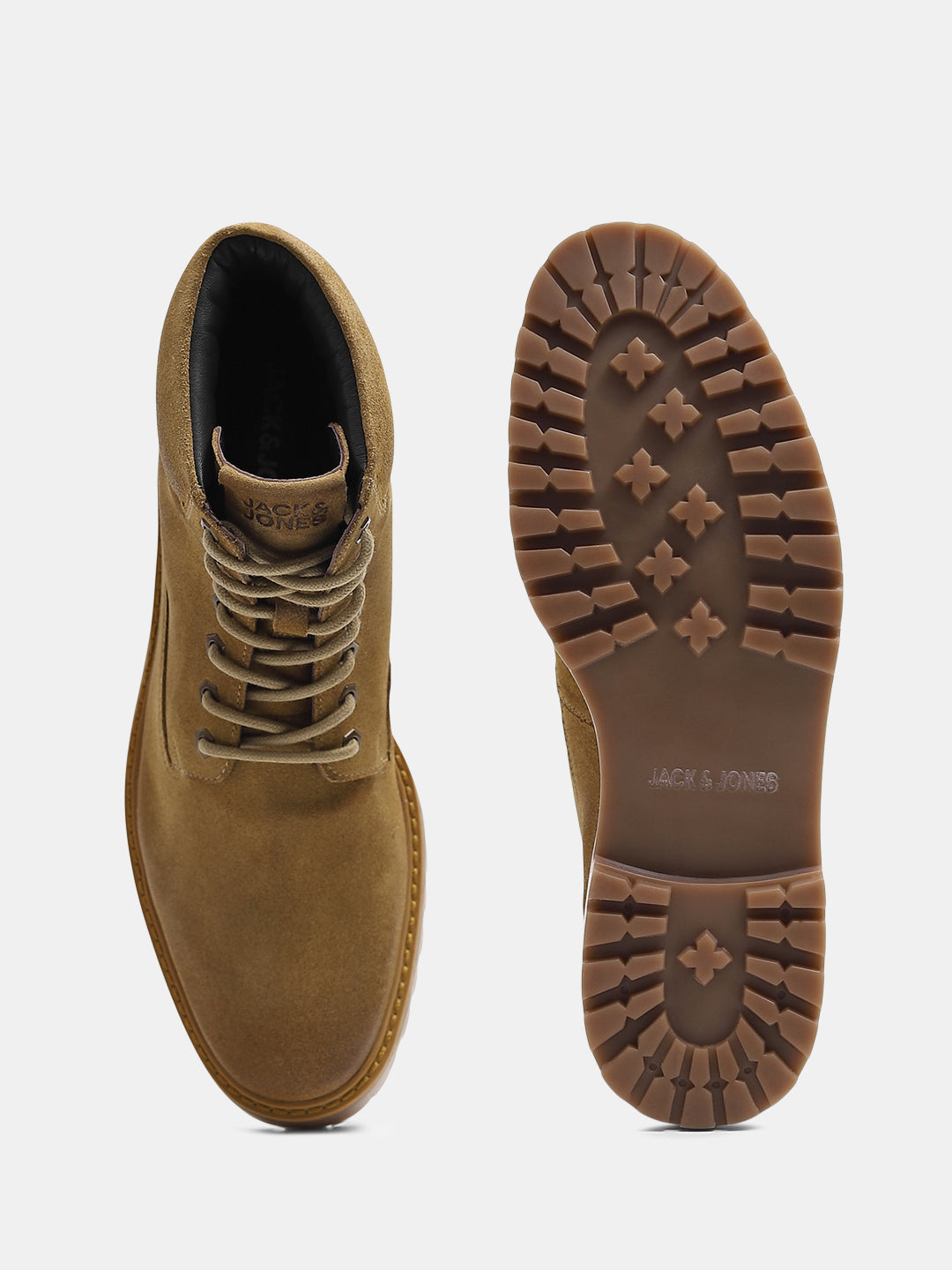 Brown Leather High Heel Boots