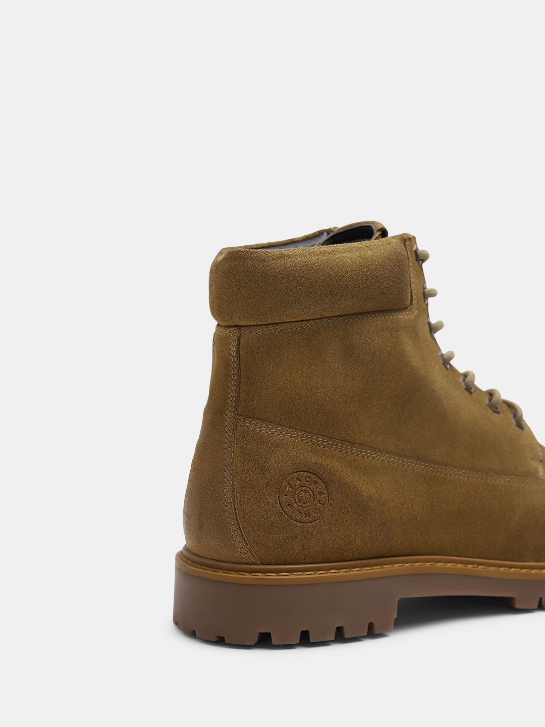 Brown Leather High Heel Boots