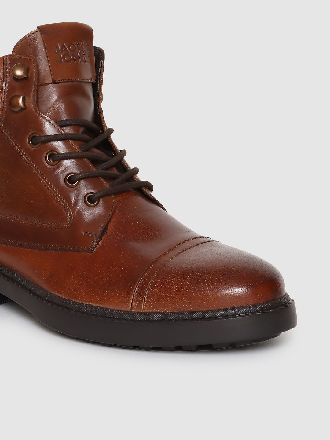 Brown Vintage Leather Boots