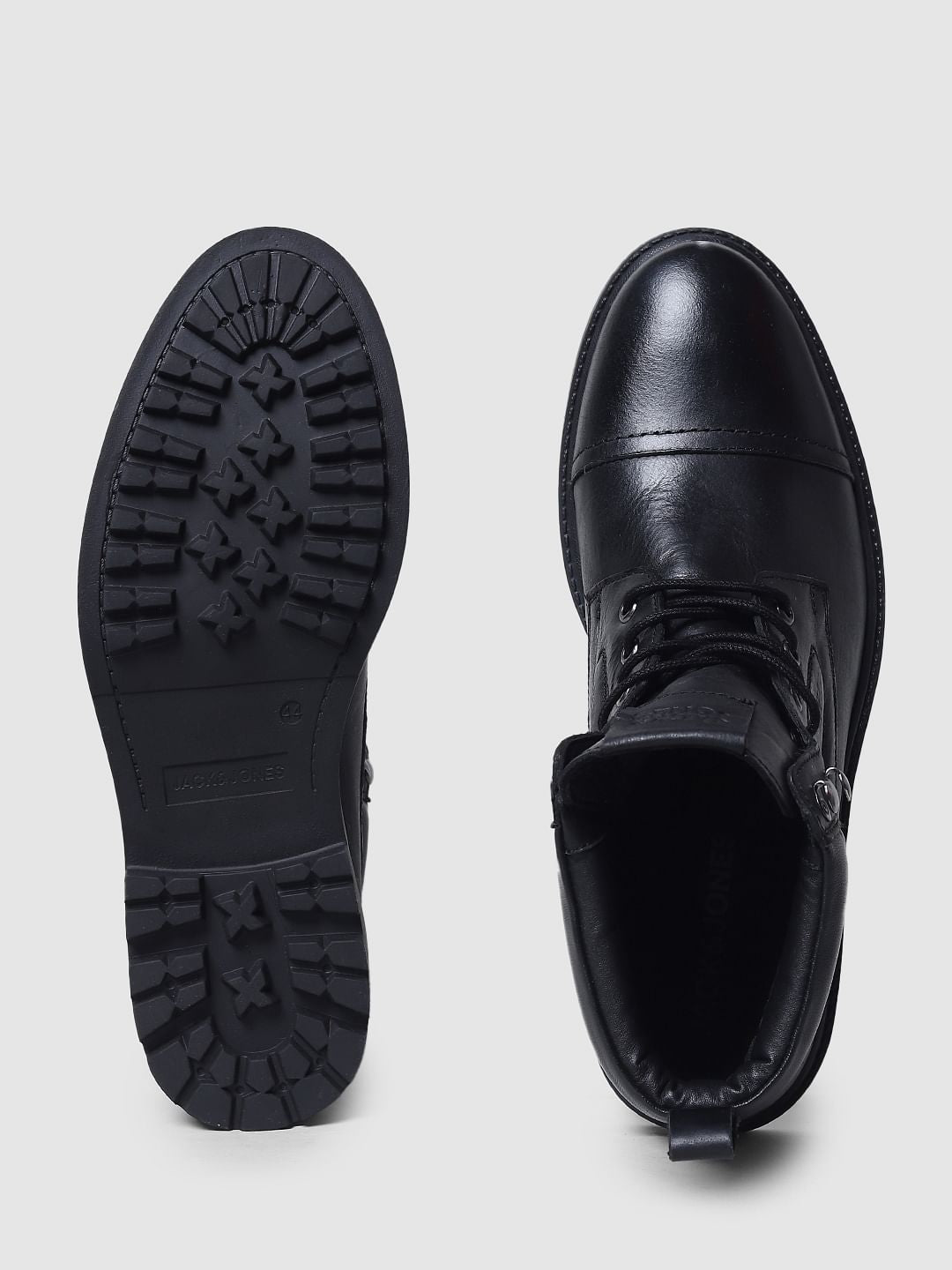 Black Vintage Leather Boots