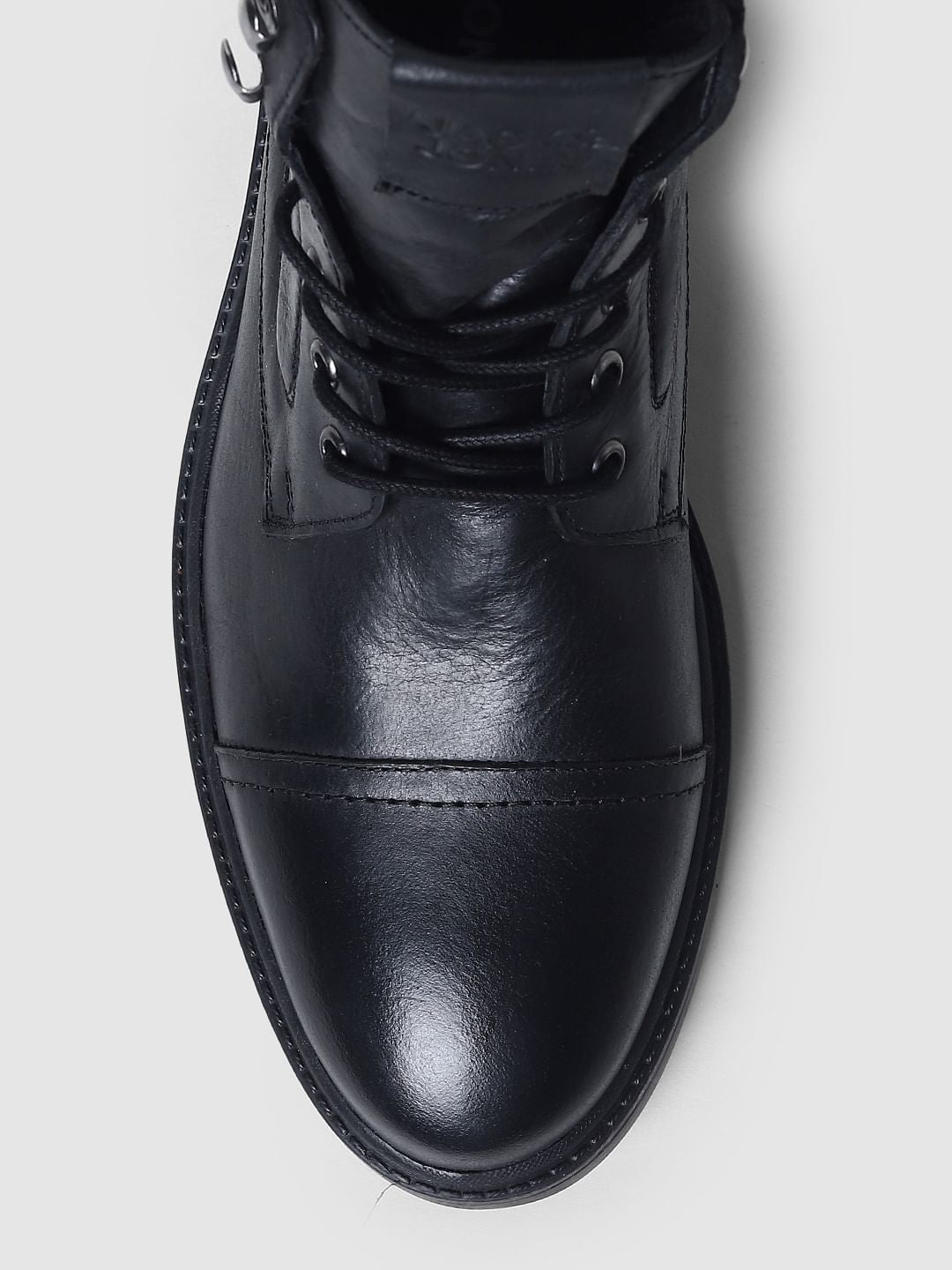 Black Vintage Leather Boots