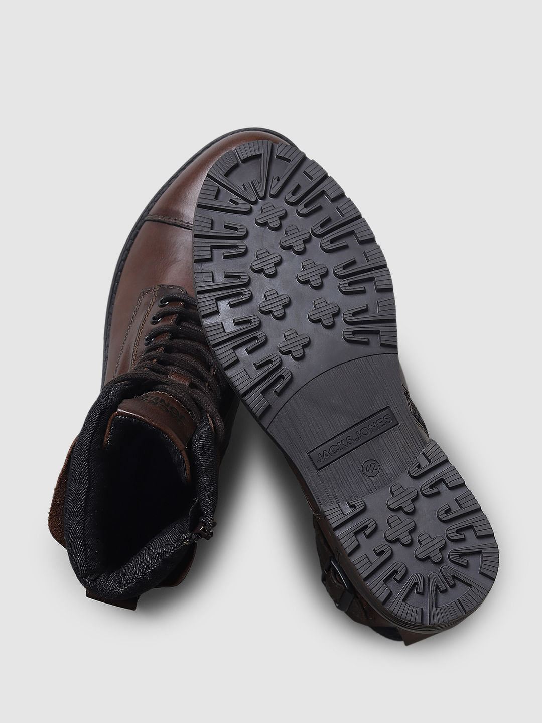 Dark Brown Leather Boots