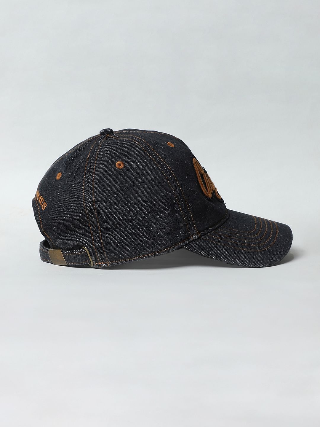 Navy Blue Denim Cap