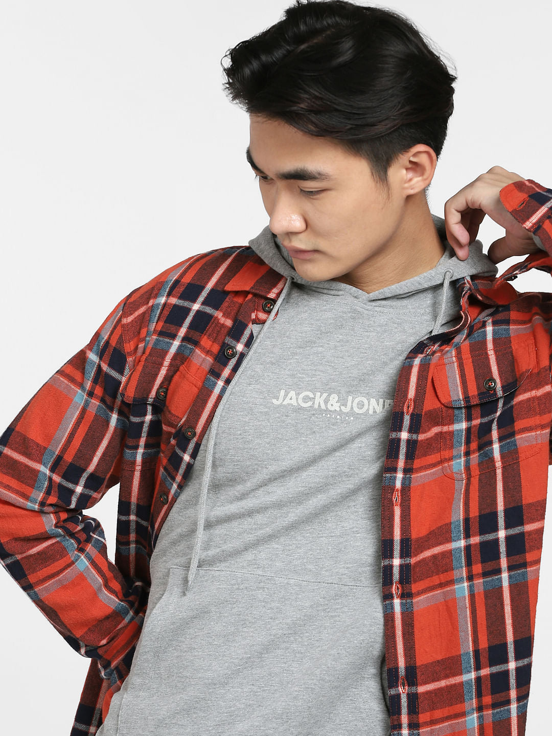 Grey Hooded Sweatshirt