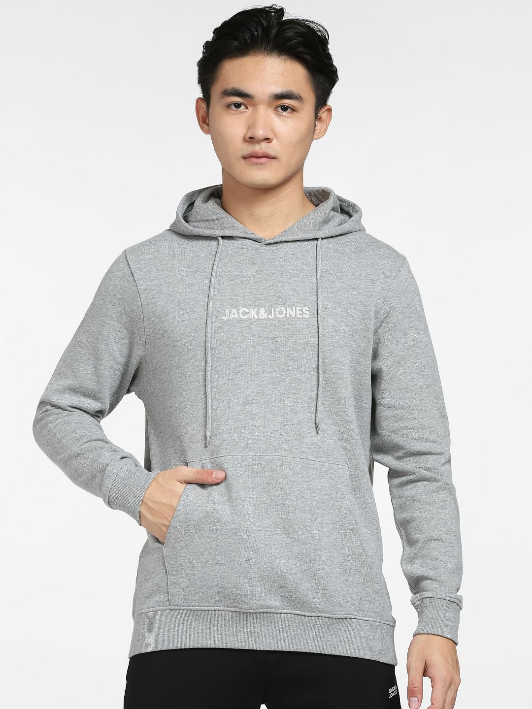 Grey Hooded Sweatshirt
