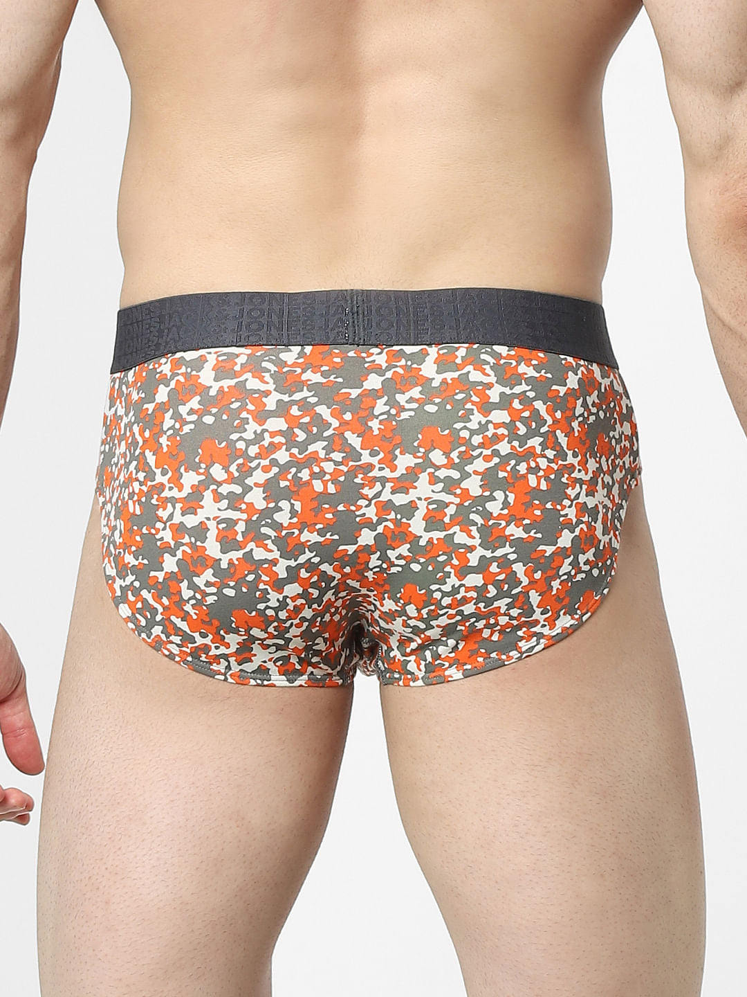 Grey Camo Print Briefs