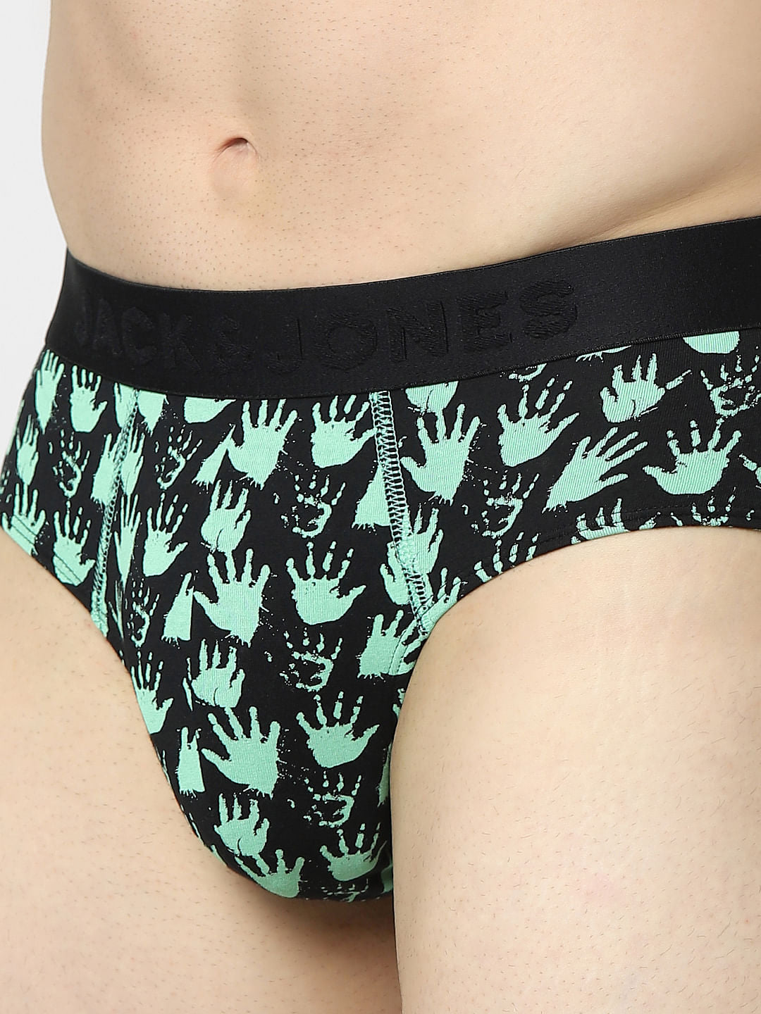 Black Printed Briefs