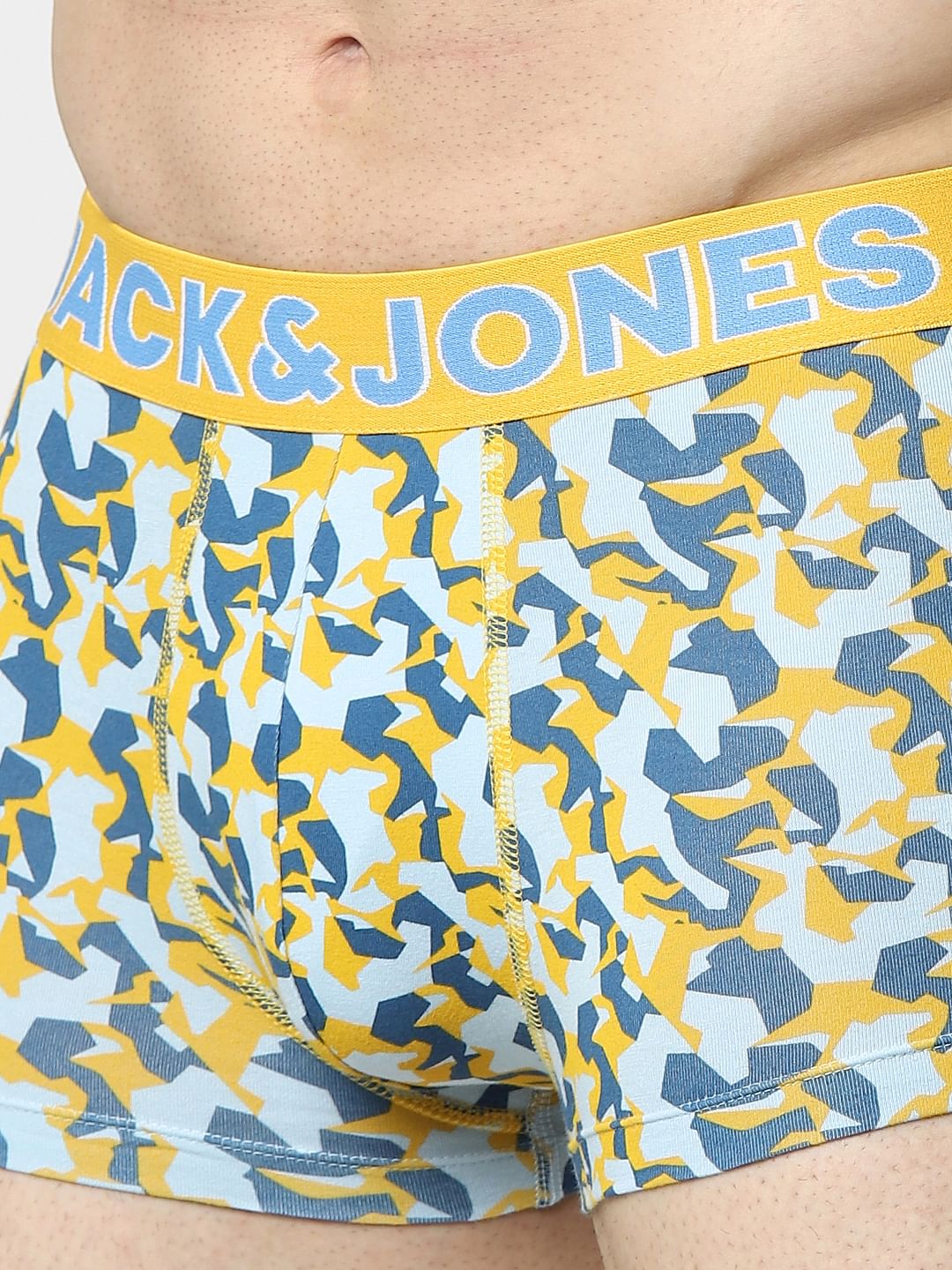 Blue Abstract Print Trunks